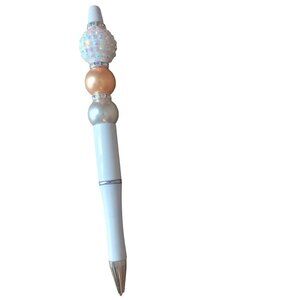 Unique Bling styled beaded pen.  Black ink.  Brand new.  Handcrafted.